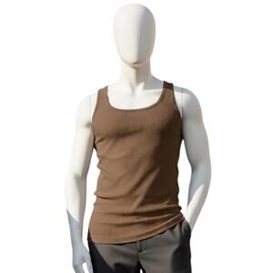Andrew Christian Beater Tank Tan Large